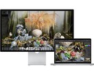 与 MacBook 一起使用的原版 Studio Display 渲染图。(图片来源：Apple)