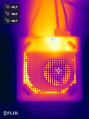 压力测试期间的 Peladn HO5（底部）