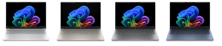 新款 OmniBook 5 16 提供冰川银、流星银、撒哈拉银或星光蓝四种配色。