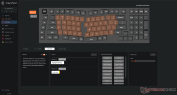 Keychron Launcher RGB 区域自定义选项。 