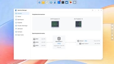 “存储管理器”使管理 RAID 存储池、SSD 缓存和 USB 硬盘变得轻松简单。