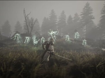 预告片中的战斗看起来比《Breath of the Wild》中的更快、更具侵略性。（图为：《ArcheAge Chronicles》官方预告片截图。）