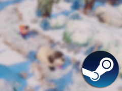 Dogwalk 的整个项目--资产、动画和代码--都是用 Blender 和流行的 Godot Game Engine（开源游戏引擎）制作的。图为游戏的模糊截图，上面叠加了 Steam 徽标。 图片来源：Steam - 已编辑