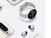 Pixel Watch 3 系列应该有 41 毫米和 45 毫米两种尺寸。(图片来源：Google via 91mobiles &amp; @OnLeaks）
