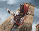 现已取消的《刺客信条》游戏代号为 "猩红计划"。图：AC 系列中 Ezio Auditore 的粉丝艺术作品。(图片来源：u/artofani via r/IndianGaming）