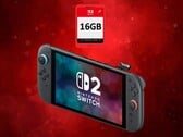 展示的任天堂 Switch 2 配备 16GB Game-Key 卡（图片来源：任天堂美国公司，有编辑）