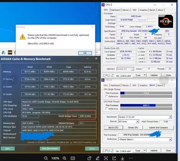 AMD Ryzen 5 9600X 超频 CPU-Z 基准测试（图片来自 HXL）