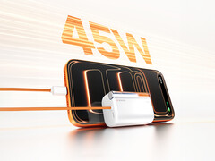 Flow 3 可以同时为三台设备供电。图：展示该移动电源 45W 快速充电功能的宣传图片。(图片来源：Sharge）