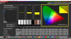 CalMAN ColorChecker（配置文件：Internet，目标色彩空间：sRGB）