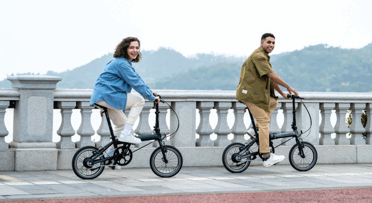 Dahon K-Feather 电动自行车配备 120 Wh 电池，最大辅助续航里程为 40 公里（24.85 英里）（图片来源：Dahon）。