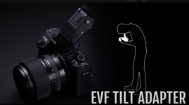 GFX100 II 支持可选的 EVF 倾斜适配器（图片来源：Fujifilm）