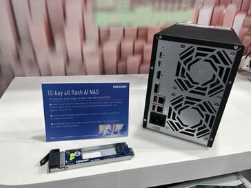 Rückseite der Qnap-NAS。