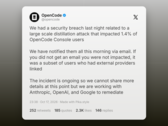 OpenCode 确认发生数据泄露，API 密钥已泄露