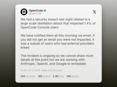 OpenCode 确认发生数据泄露,API 密钥已泄露