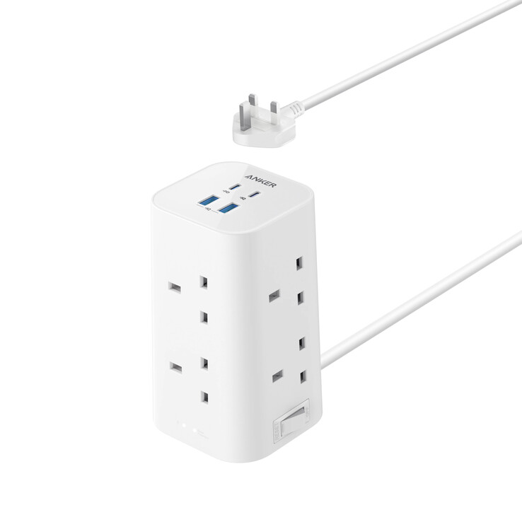 Anker USB 电源插座（12 合 1，20 瓦）。(图片来源：Anker）