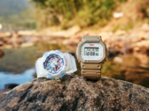 卡西欧 G-Shock DW-5600LICH25-5PFL（右）和 Baby-G BA-110XLICH25-7PFL（左）。(图片来源：微博）