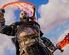 《战神：诸神黄昏》中，克拉托斯挥舞混沌之刃