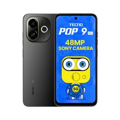 暗黑配色的 Tecno Pop 9 5G（图片来源：Tecno）
