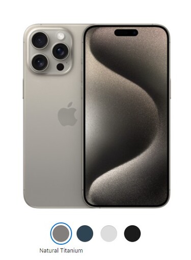 iPhone 15 Pro Max。(图片来源：Apple)