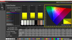 校准前的 ColorChecker