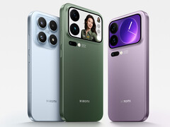 从左到右依次为小米 17、小米 17 Pro Max 和小米 17 Pro。(图片来源：小米）